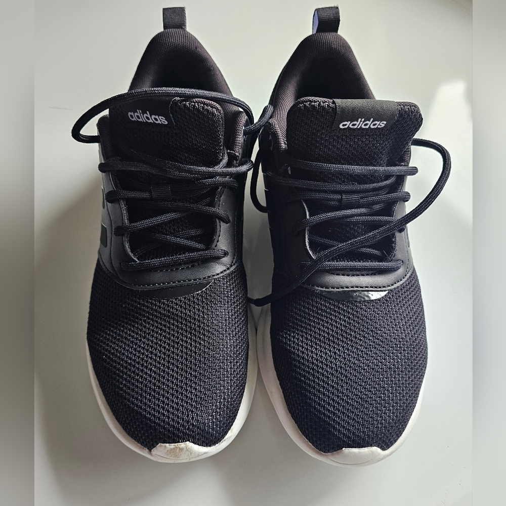 Women's Adidas Cloudfoam Black Sneakers; Sz 8